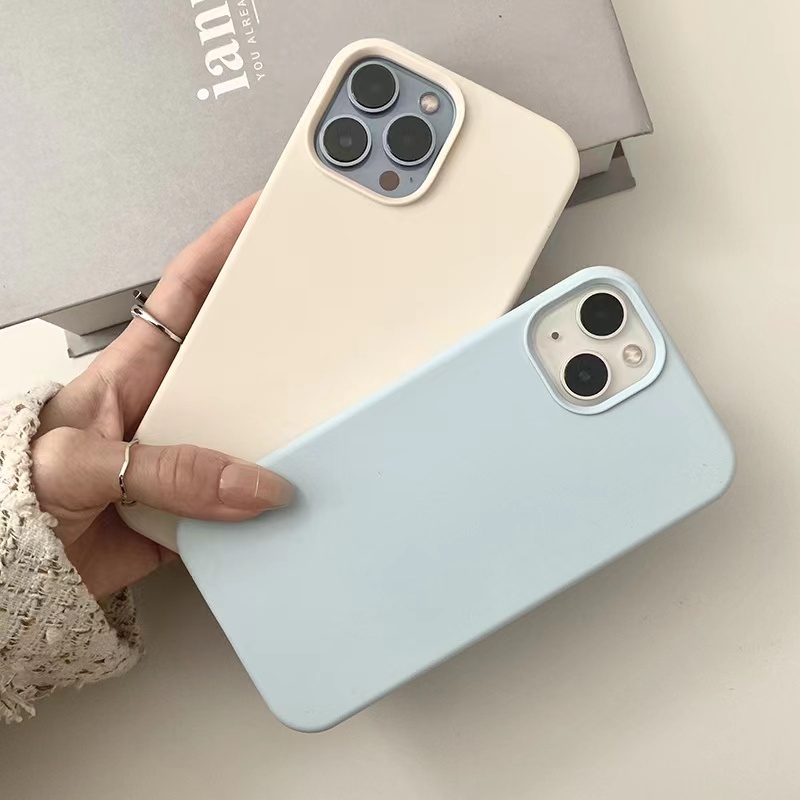 Ốp Điện Thoại for IPhone 14 Pro Max Silicon Mềm Màu Xanh Matcha Chống Sốc Cho for IPhone 14 13 Pro Max 12 13 mini 14 Pro Max 11
