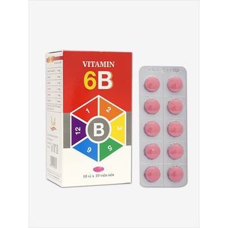 Vitamin 6B Bổ sung vitamin nhóm B, giúp bồi bổ sức khỏe, tăng cường sức đề kháng, phòng các bệnh do thiếu hụt vitamin