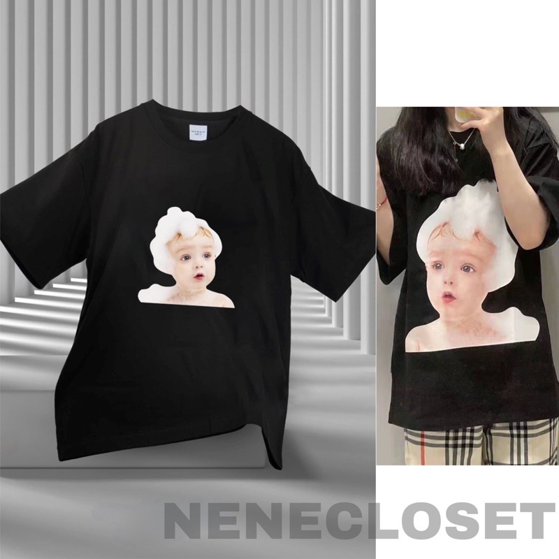 Áo ADLV Thun cotton cao cấp [COTTON] - Mẫu 3 bé dễ thương