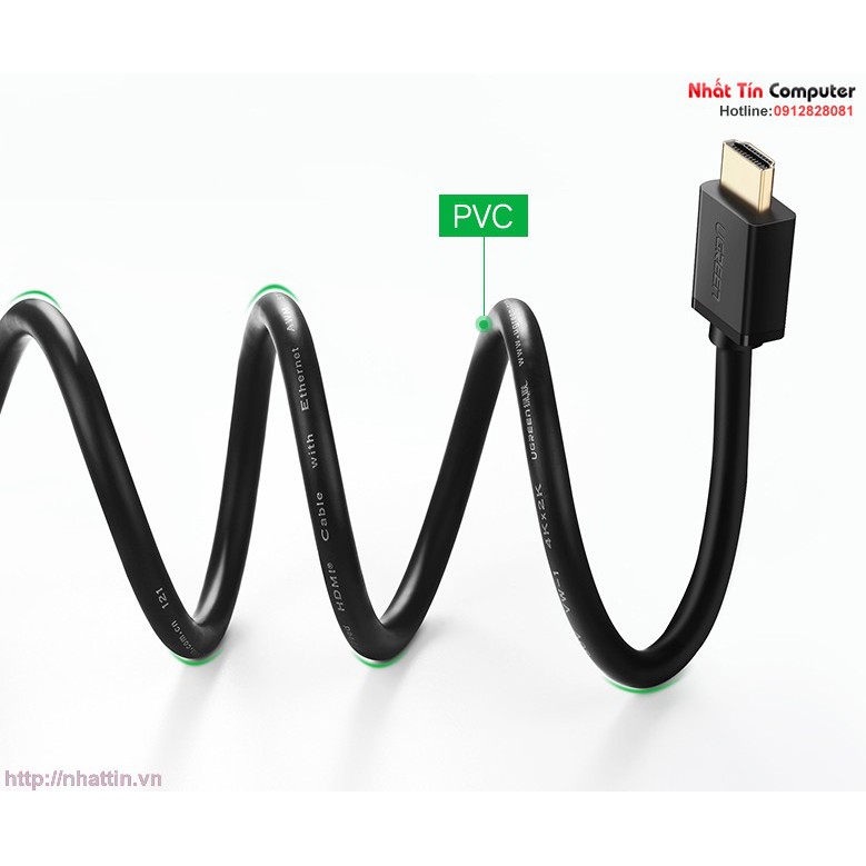 Cáp HDMI dài 5m cao cấp hỗ trợ Ethernet + 4k 2k HD104 chính hãng Ugreen 10109