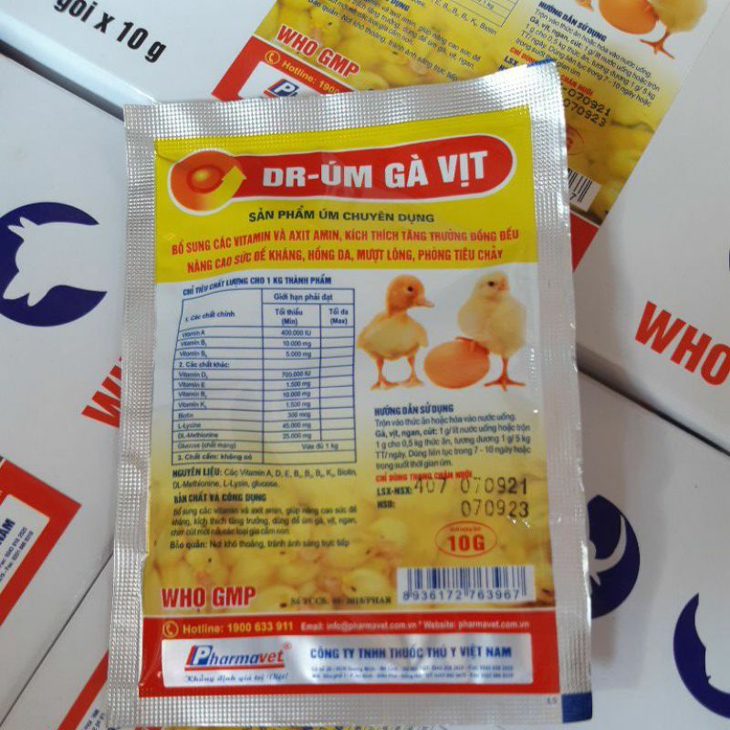 Bột pha chuyên dùng để ÚM GÀ VỊT 10G