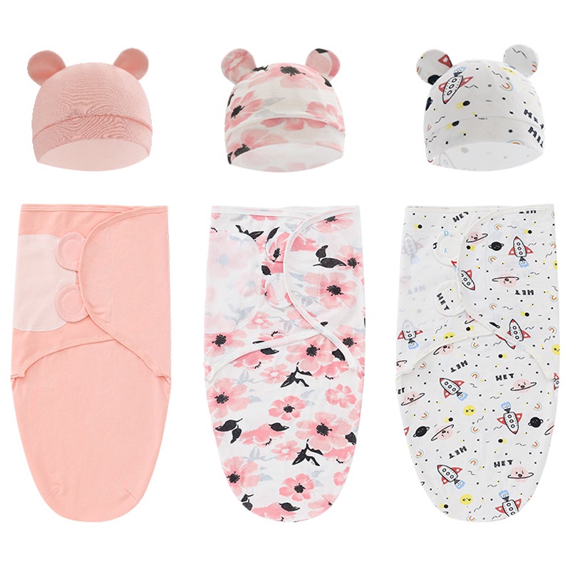Bộ Ủ Kén Kèm Mũ Vải Cotton Cho Bé