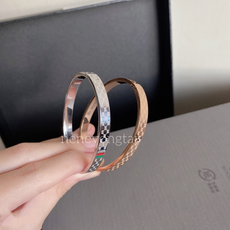 vòng g u c c i (có khắc tên) cho nam nữ
