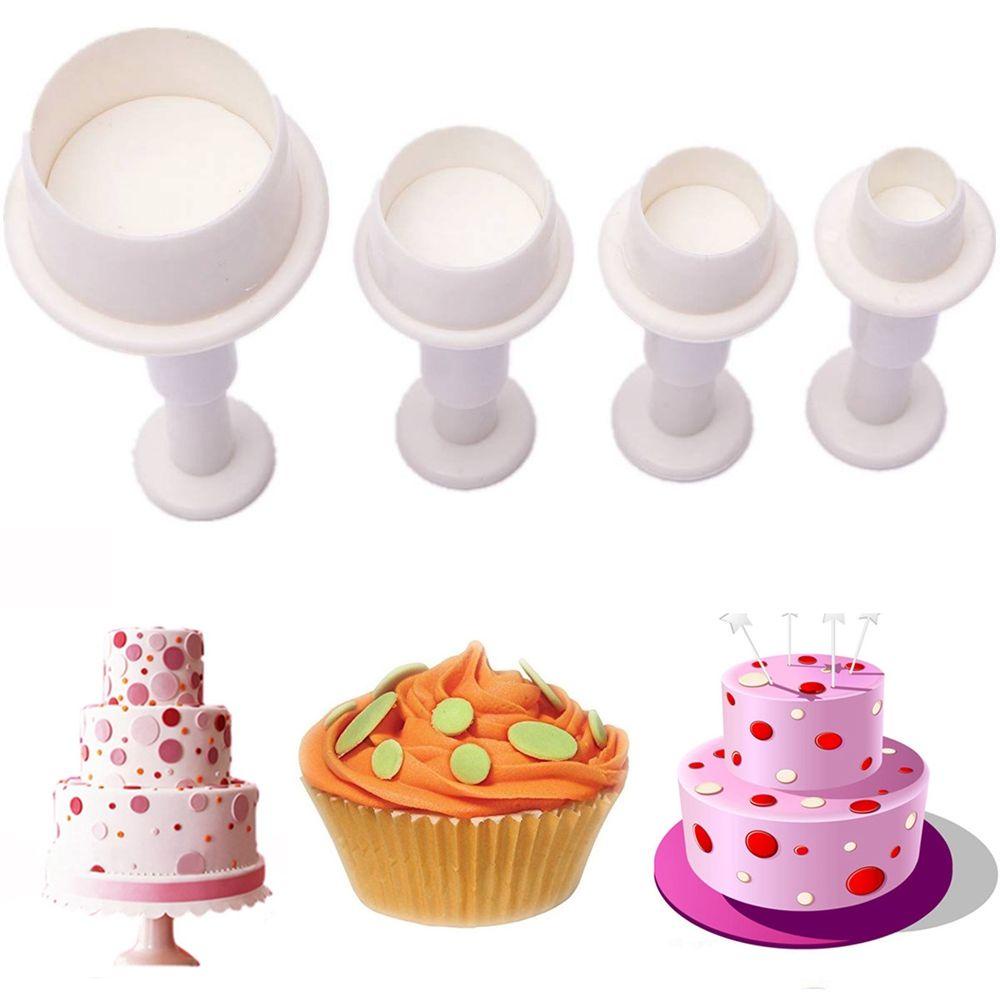 CONOPERY Bộ 4 Khuôn Cắt Bánh Quy Mini Bằng Nhựa Tiện Dụng