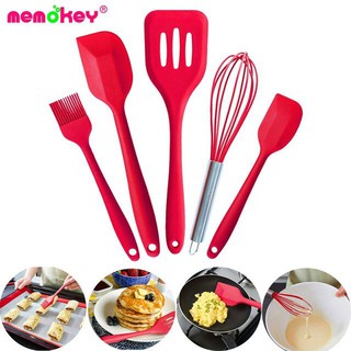 Bộ dụng cụ làm bánh - bộ 5 dụng cụ làm bánh bằng silicon