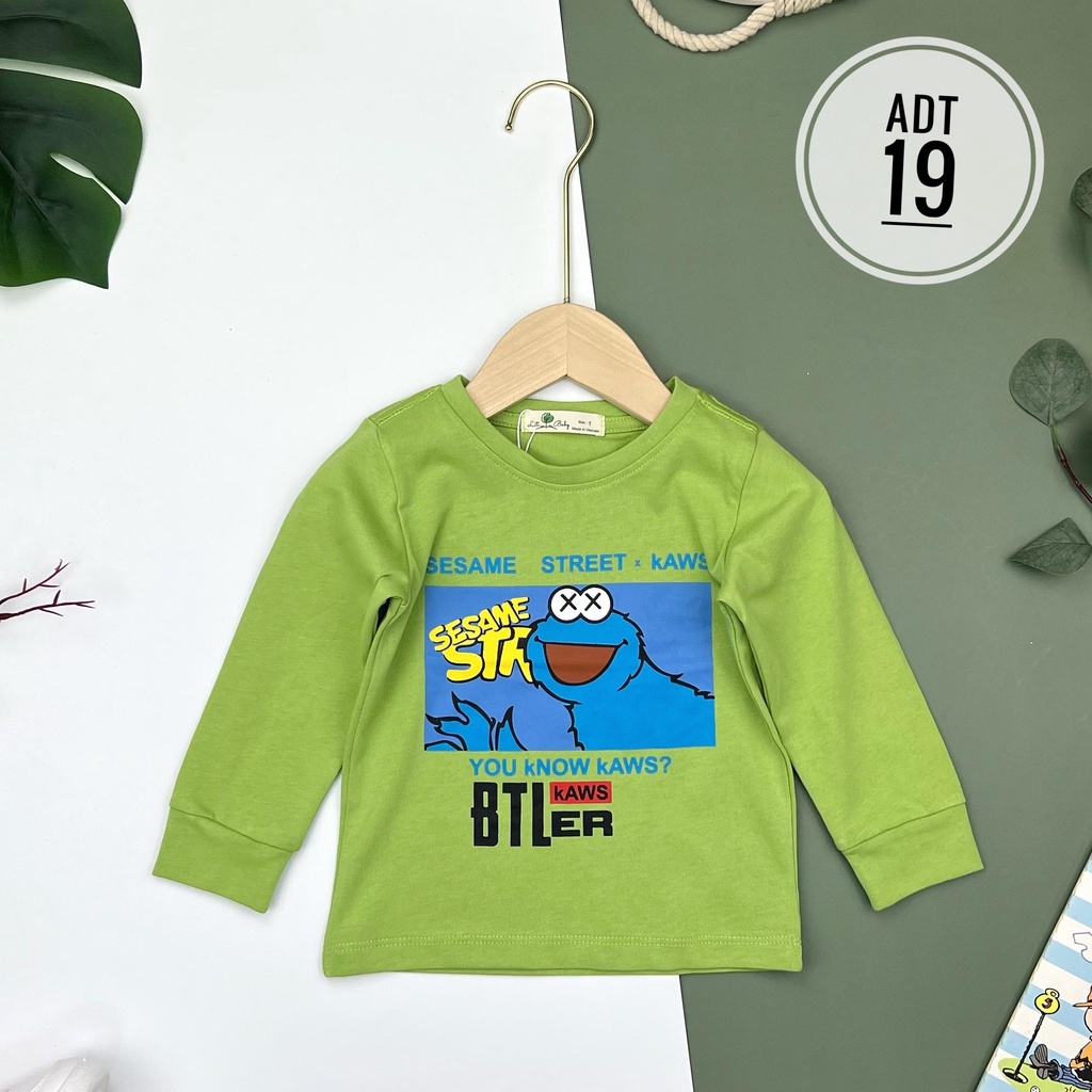 Áo thun dài tay thu đông LITIBABY cho bé trai, size 1,2,3,4,5,6,7 tuổi