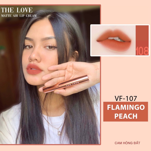 Son Chính Hãng THE LOVE Cam hồng đất Không Chì Siêu lì 4ml | BigBuy360 - bigbuy360.vn