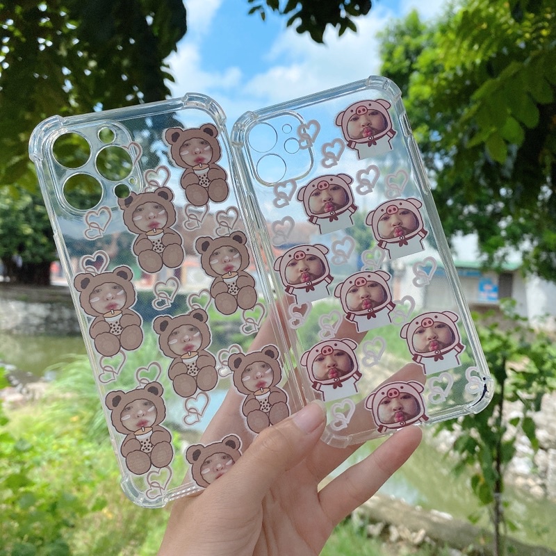 Ốp lưng in mặt theo yêu cầu ghép hình cute nhiều dòng máy