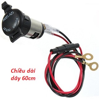 Ổ Cắm Đầu Tẩu Sạc 12V trên Ô tô, xe máy