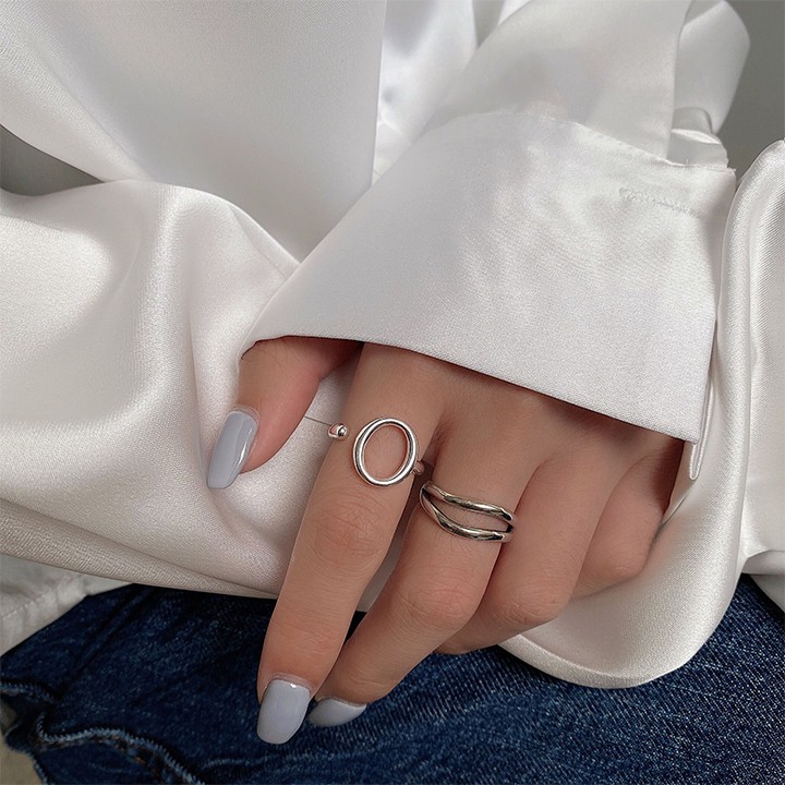 Nhẫn Đeo Tay C21 Kiểu Dáng Đơn Giản Sáng Tạo