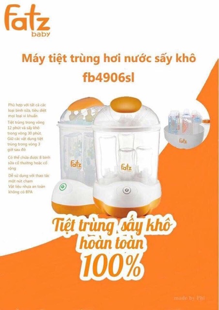 Máy tiệt trùng sấy khô Hơi NươcSumo Fazt FB4906SL