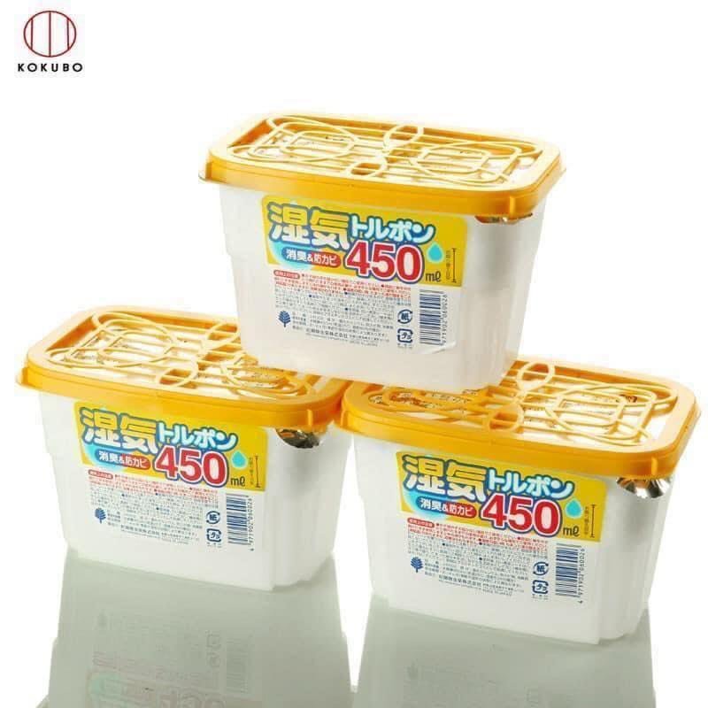 Hộp hút ẩm Kiyou xuất xứ Nhật Bản khủ mùi tủ quần áo, tủ giầy 450ml, 800ml hàng nhập từ Nhật