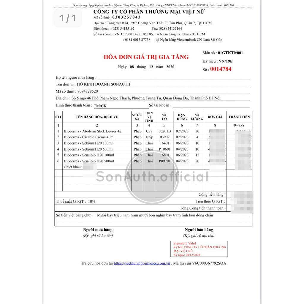 Nước tẩy trang Bioderma Sensibio H2O