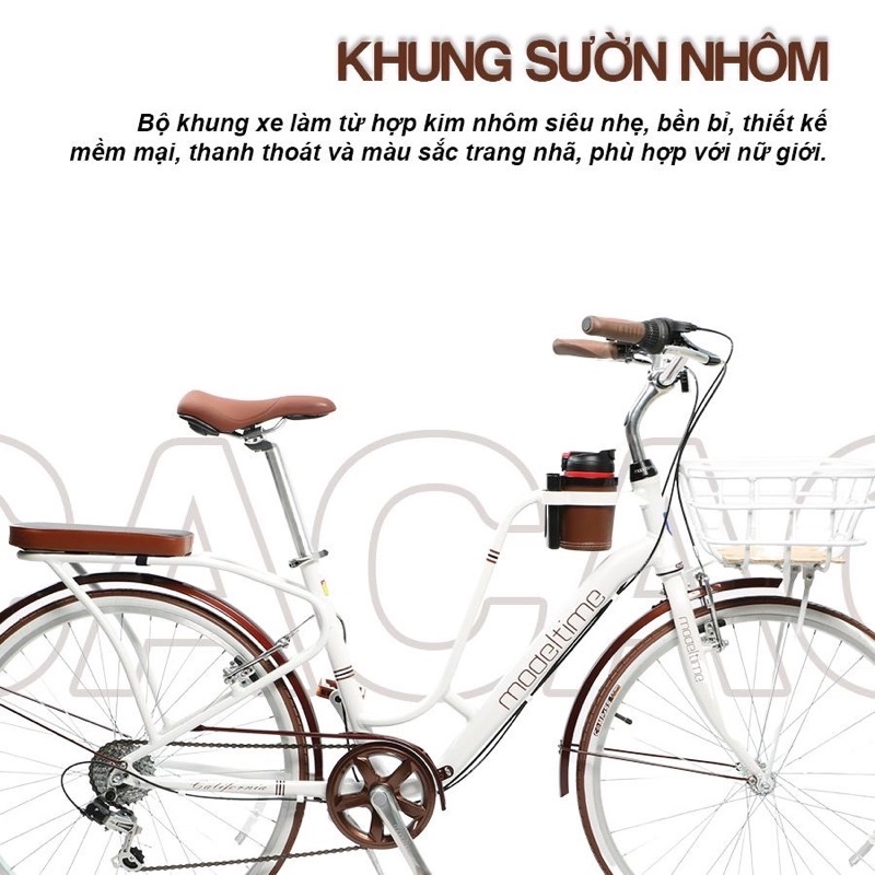 Xe đạp thể thao nữ california kiểu dáng mới 2022 chính hãng