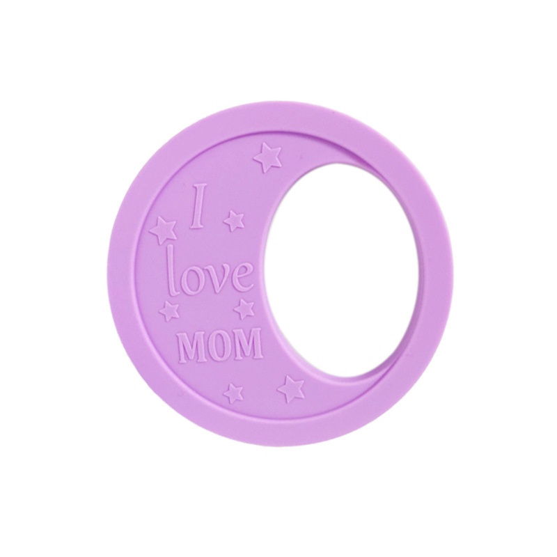 Đồ Chơi Gặm Nướu Bằng Silicone Hình Mặt Trăng Dành Cho Em Bé