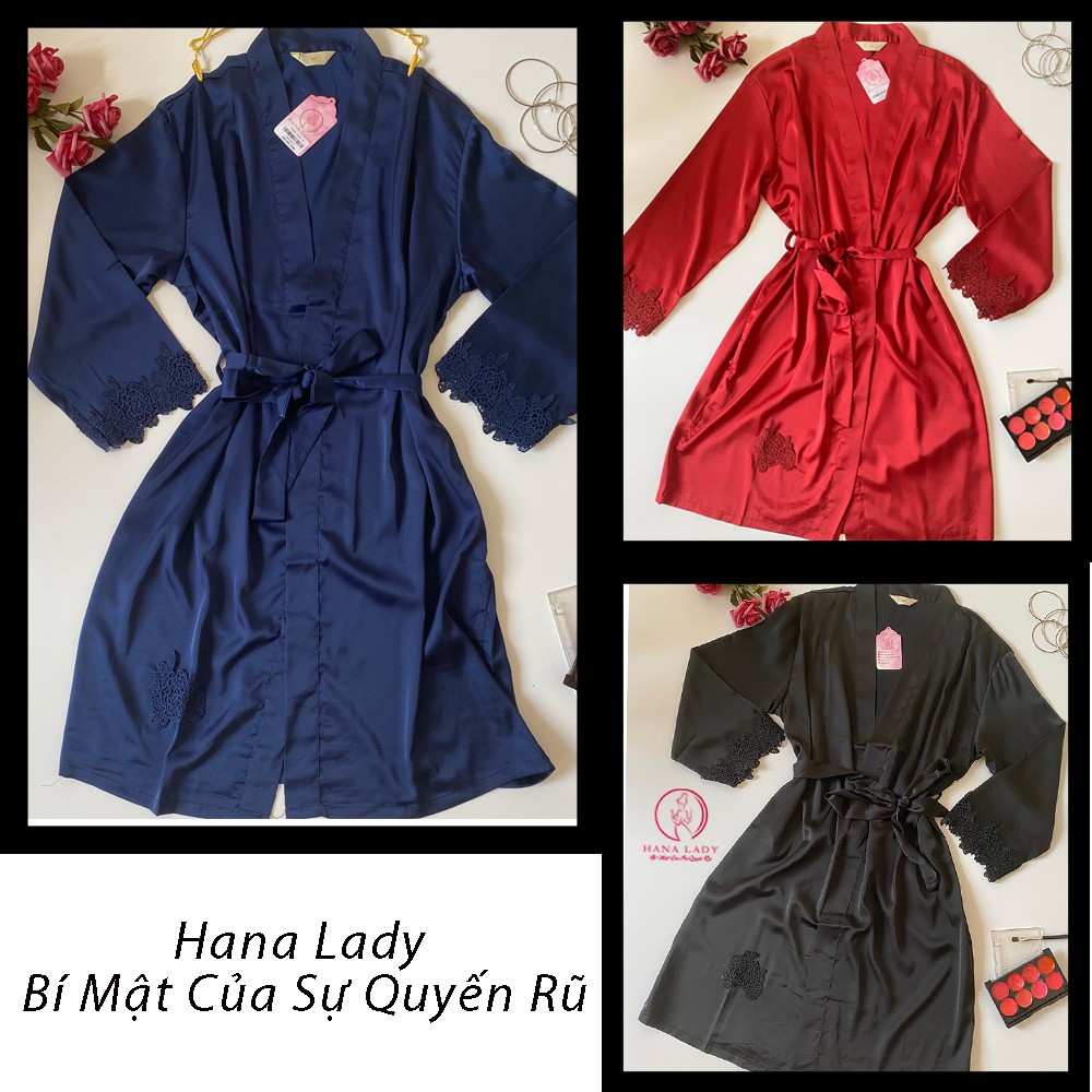 Áo choàng lụa ngủ cao cấp