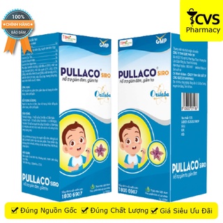 Pullaco siro hỗ trợ giảm ho giảm đờm bổ phế cho trẻ em - Chai 100ml - Cvspharmacy