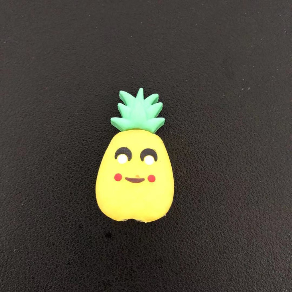 Bộ 5 Nắp Đậy Bút Chì/ Phụ Kiện Bút Bằng Silicon Mềm Hình Động Vật Hoạt Hình Sáng Tạo