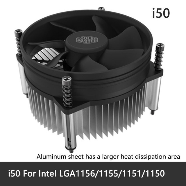COOLER MASTER Quạt Tản Nhiệt CPU i30 / i50 / i50C / i70 / i70C / i70C ARGB 95mm Hỗ Trợ Intel LGA775, 1150, 1151, 1155, 1156, 1700 Pins