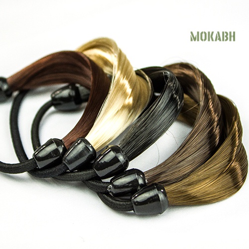 Kẹp Tóc Giả Bằng Cao Su Phong Cách Hàn Quốc Thời Trang Cho Nữ