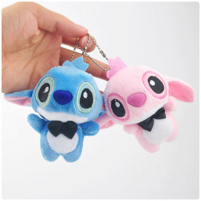 Móc khóa hình stitch nhồi bông đáng yêu 10cm