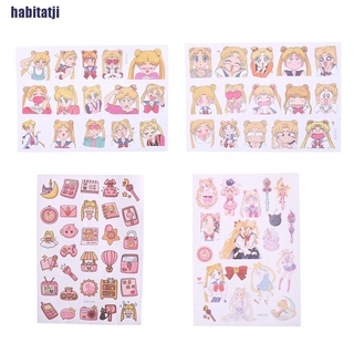 SAILOR MOON Sticker Dán Trang Trí Hình Thủy Thủ Mặt Trăng Xinh Xắn