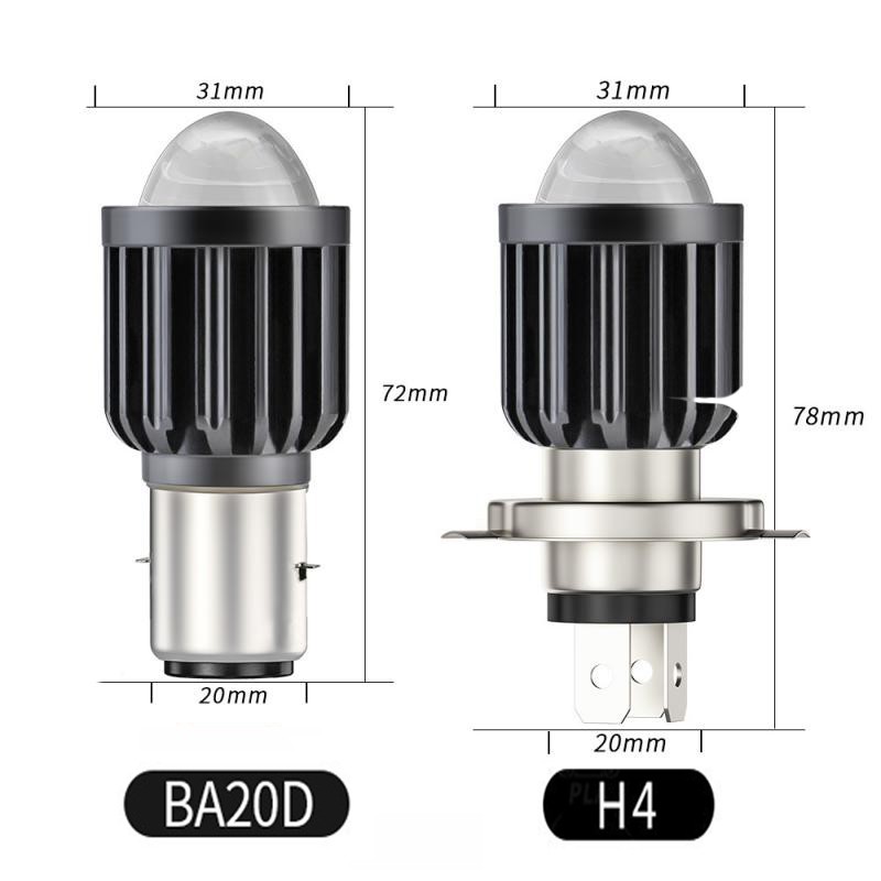 Bóng Đèn Pha LED H4 H6 BA20D PX15D P15D 3000K 6000K Ánh Sáng Kép Cho Xe Hơi / Xe Máy ATV