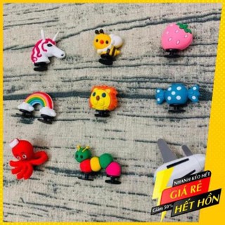 [SẬP SÀN + RẺ NHẤT SHOPEE] Stick jb jitbbitz sticker 3D cute nhiều hình gắn dép sục cross đế độn nam nữ