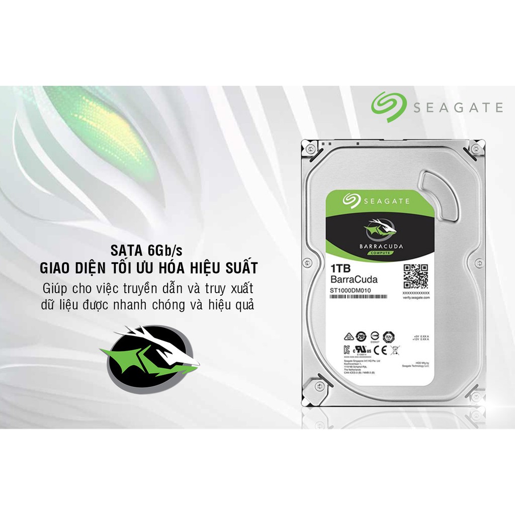 Ổ cứng HDD Seagate Barracuda 1TB 3.5&quot; SATA 3 - ST1000DM010