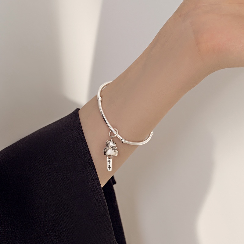 Vòng đeo tay mèo may mắn thời trang nữ đơn giản retro