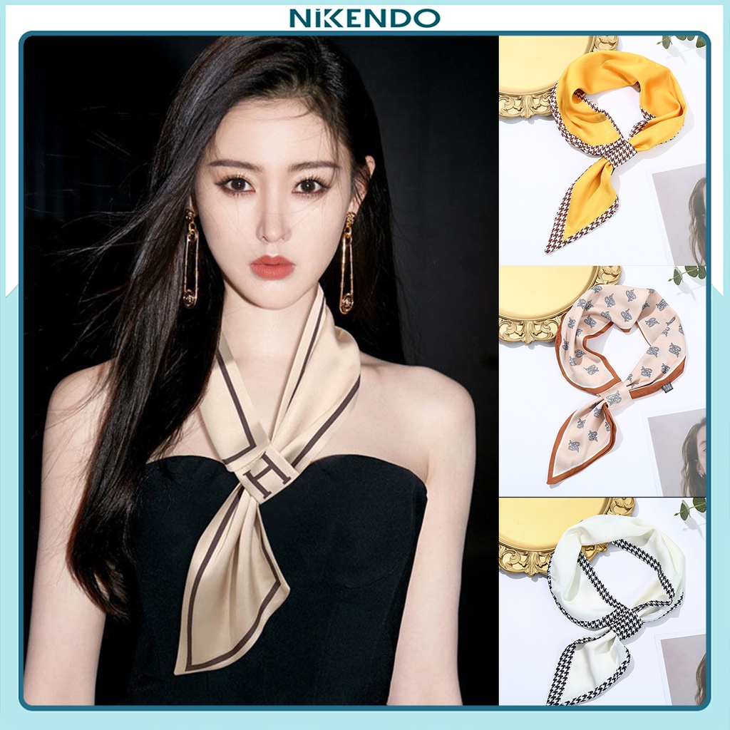Khăn Quàng Cổ lụa Cao Cấp Chữ H bản chữ nhật KL2