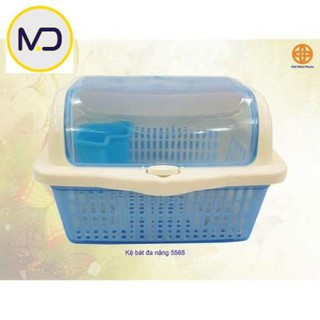 Kệ chén đa năng việt nhật 1 tầng có nắp đậy tiện lợi nhựa VIETNHAT