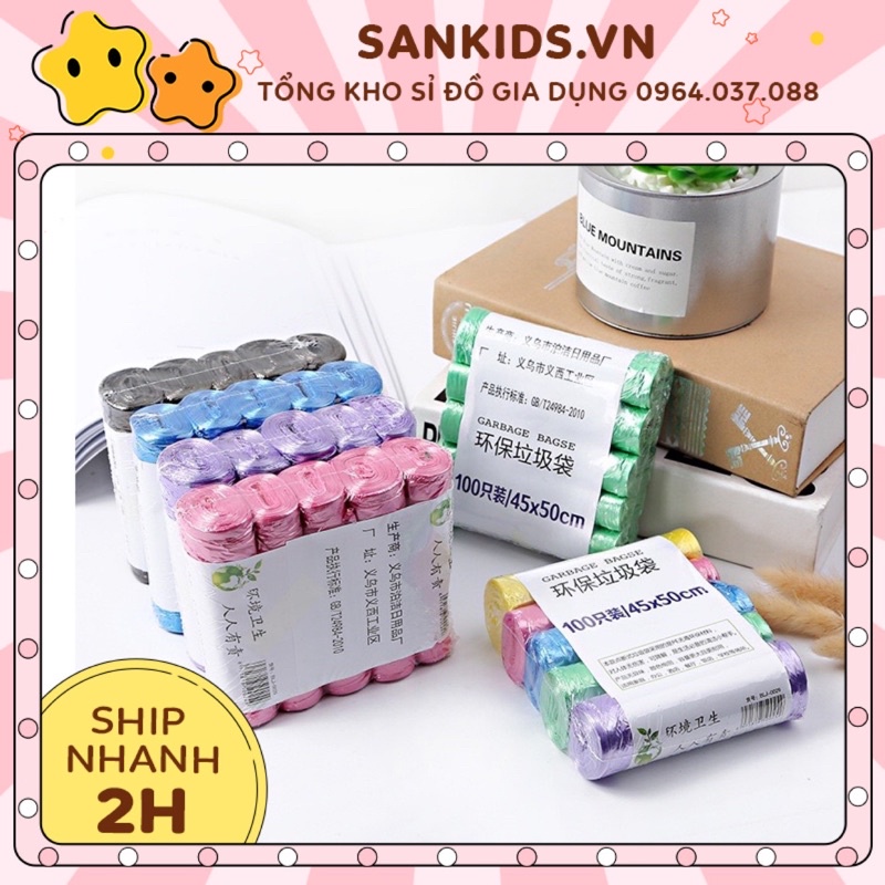 Túi Đựng Rác Tự Phân Huỷ  - 45x50 cm - 20 túi/cuộn - Tiện Dụng Sạch Sẽ Thông Minh