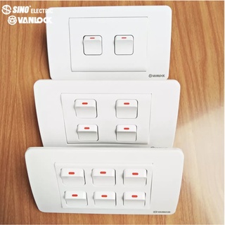 [CHÍNH HÃNG] Mặt công tắc Sino - Vanlock S18A