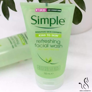SỮA RỬA MẶT SIMPLE KIND TO SKIN