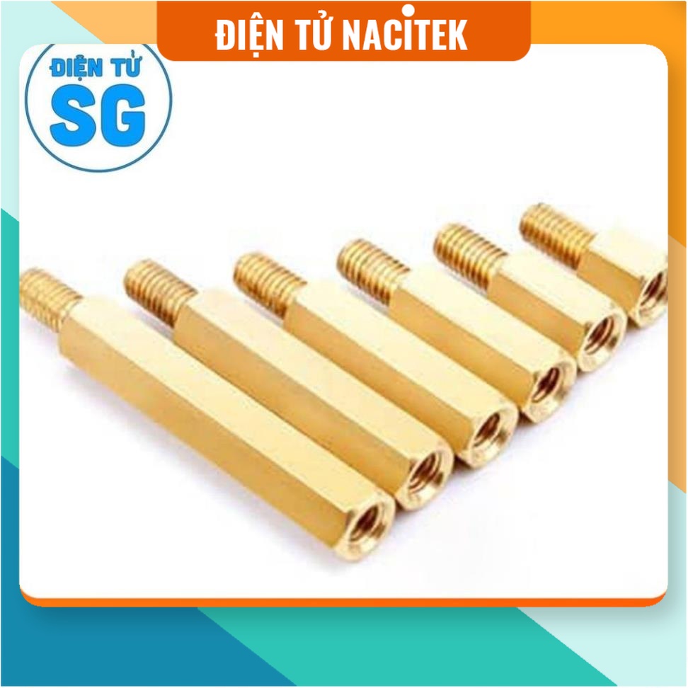 Combo 10 trụ đồng đực cái 5mm, 8mm, 10mm, 12mm, 15mm, 18mm