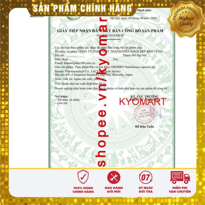 Date t10/2023 - Tảo Xoắn Spirulina Nhật Bản 2200 Viên