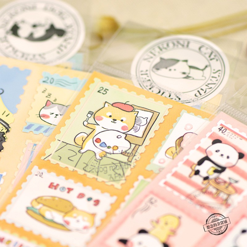 Tem Sticker DIY Hàn Quốc Dễ Thương Trang Trí Sổ Tay Điện Thoại...