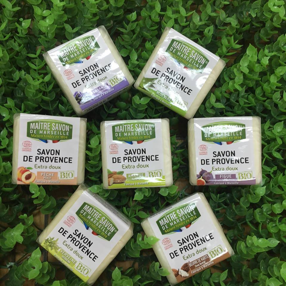 Xà phòng bánh hữu cơ Savon De Marseille 100g