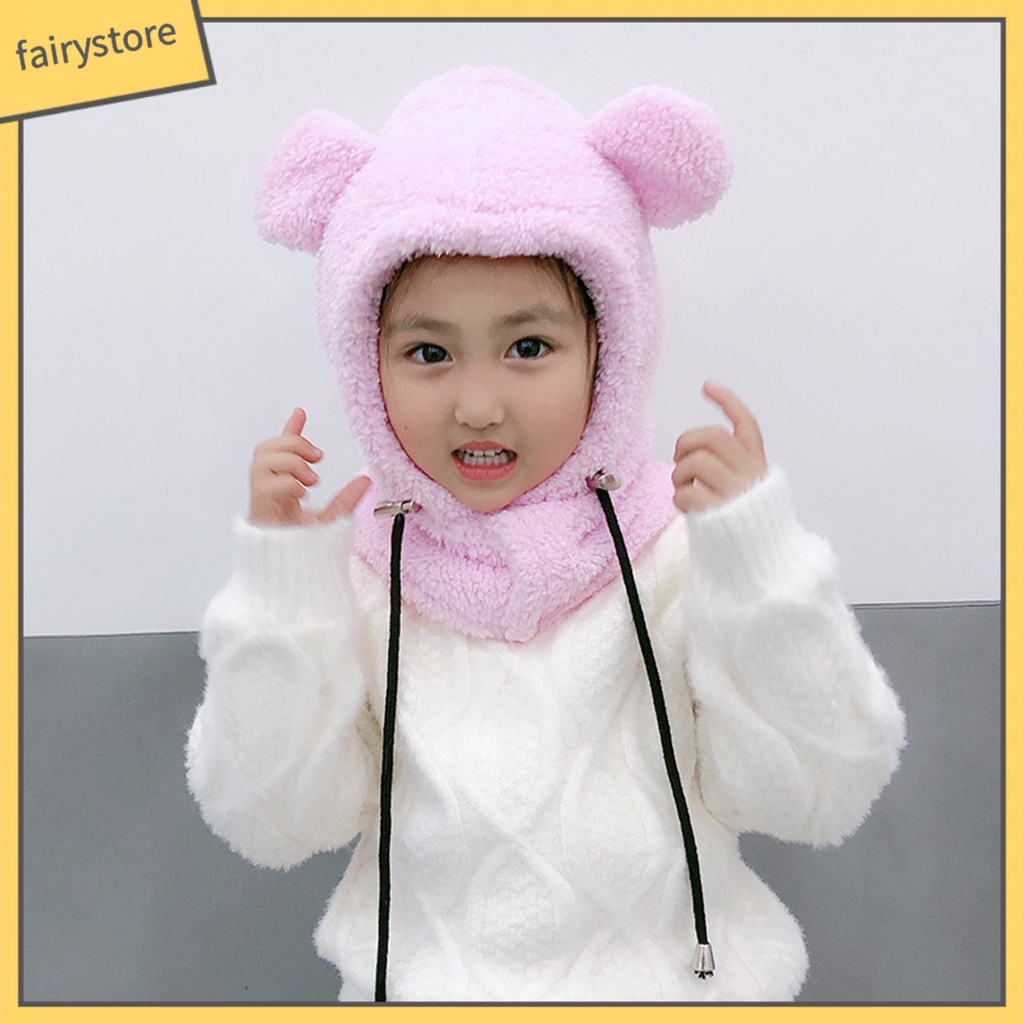 Mũ Trùm Đầu Chắn Gió Thời Trang Thu Đông Cho Bé