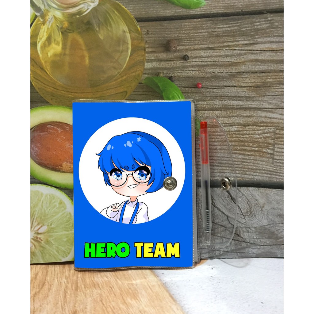 Sổ in hình hero team các thành viên