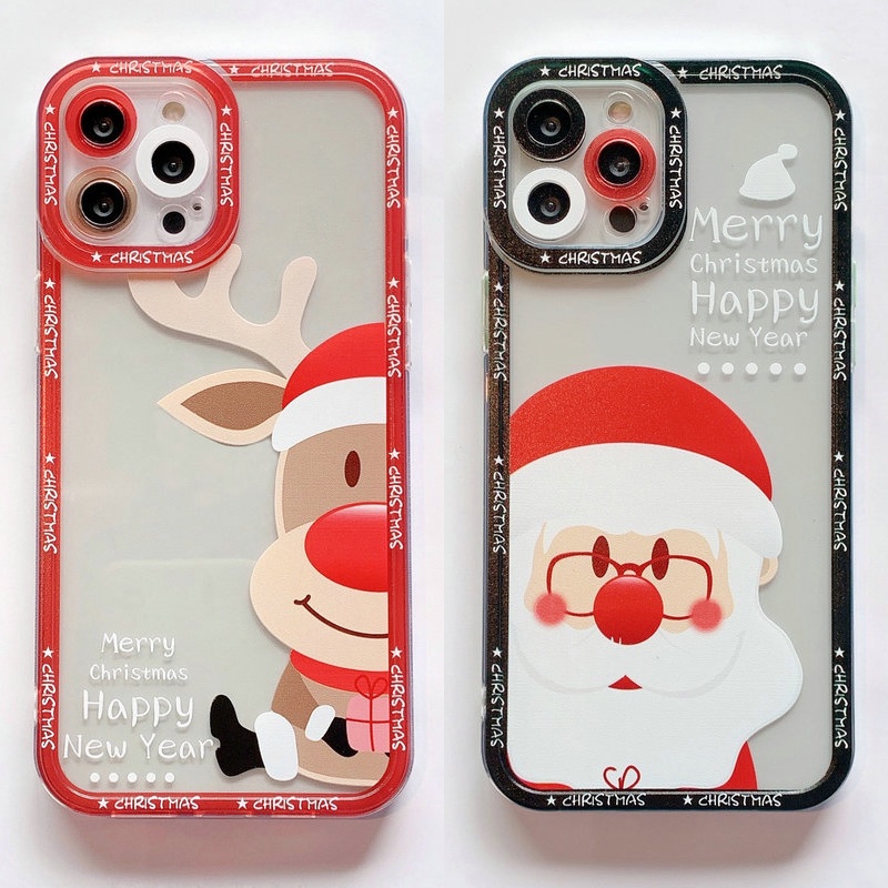 Ốp Điện Thoại Mềm Hình Ông Già Noel Cho Samsung Galaxy A03 A03S A02S A21S A20S A10S A22 A31 A32 A02 M02 A11 M11 A12 A52 A52S A72 A51 A71 A50 A50S 4G 5G