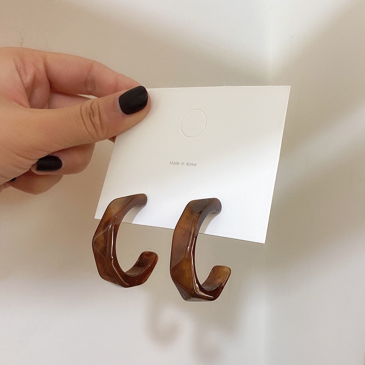 Khuyên Tai Vòng Tròn Bằng Acrylic Thời Trang Phong Cách Cổ Điển Dành Cho Nữ 2022