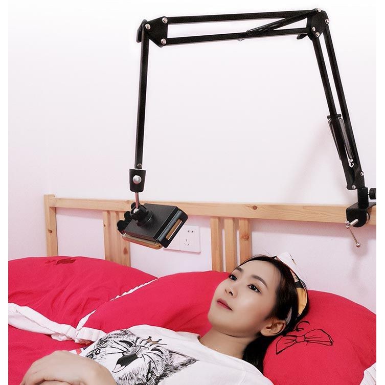 Giá Đỡ Điện Thoại, Ip Xem Phim Kẹp Đầu Giường, Bàn Phù Hợp Cho Điện Thoại 4.8 inch -> 10.5 inch- Loại 1 -DC4764