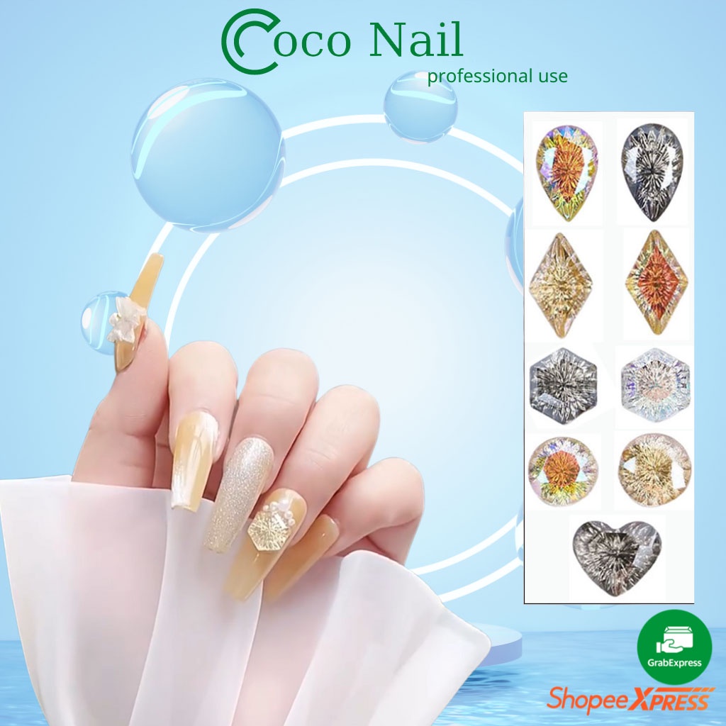 Đá khối nail trang trí móng