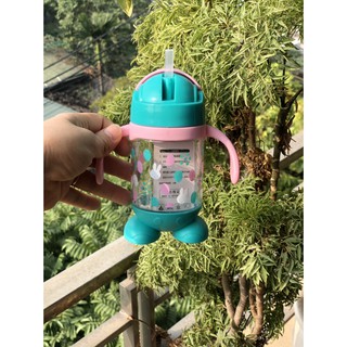 Cốc uống nước có ống hút 2 tay cầm