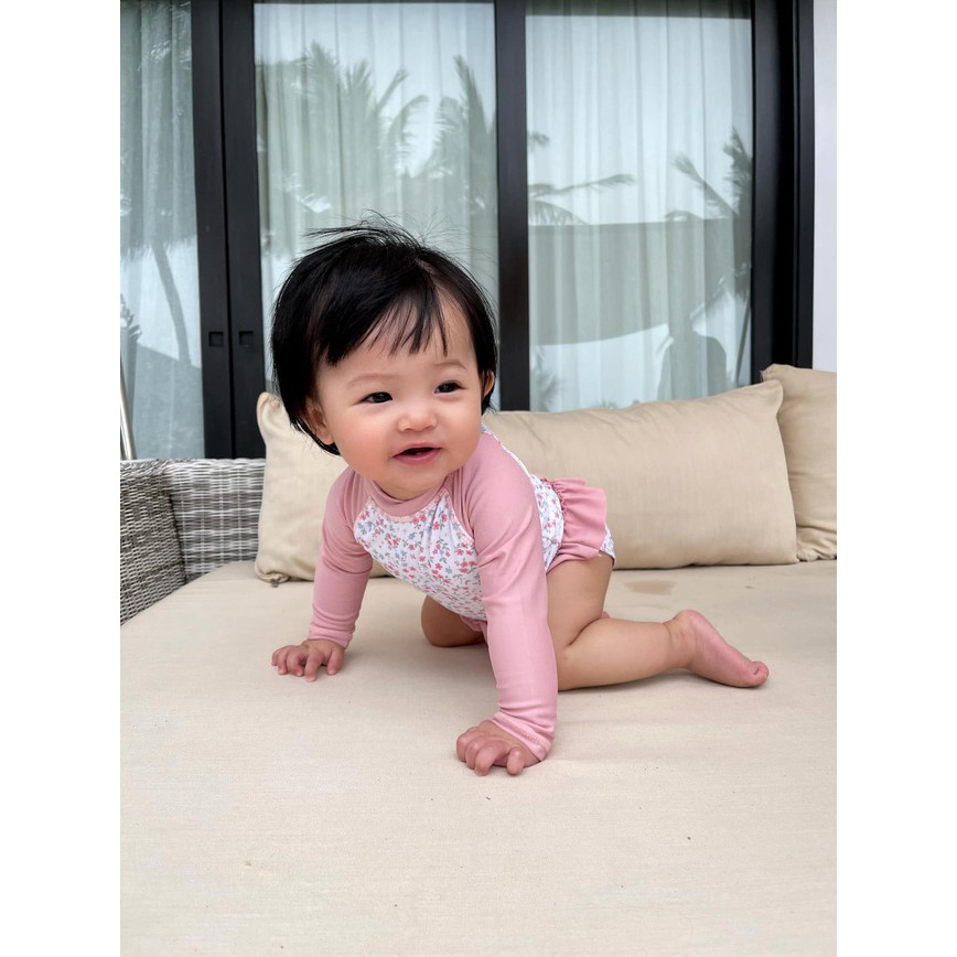 Áo bơi bikini ice cream hồng GAP size 18-24m UPF 40+ _hàng chính hãng Anh