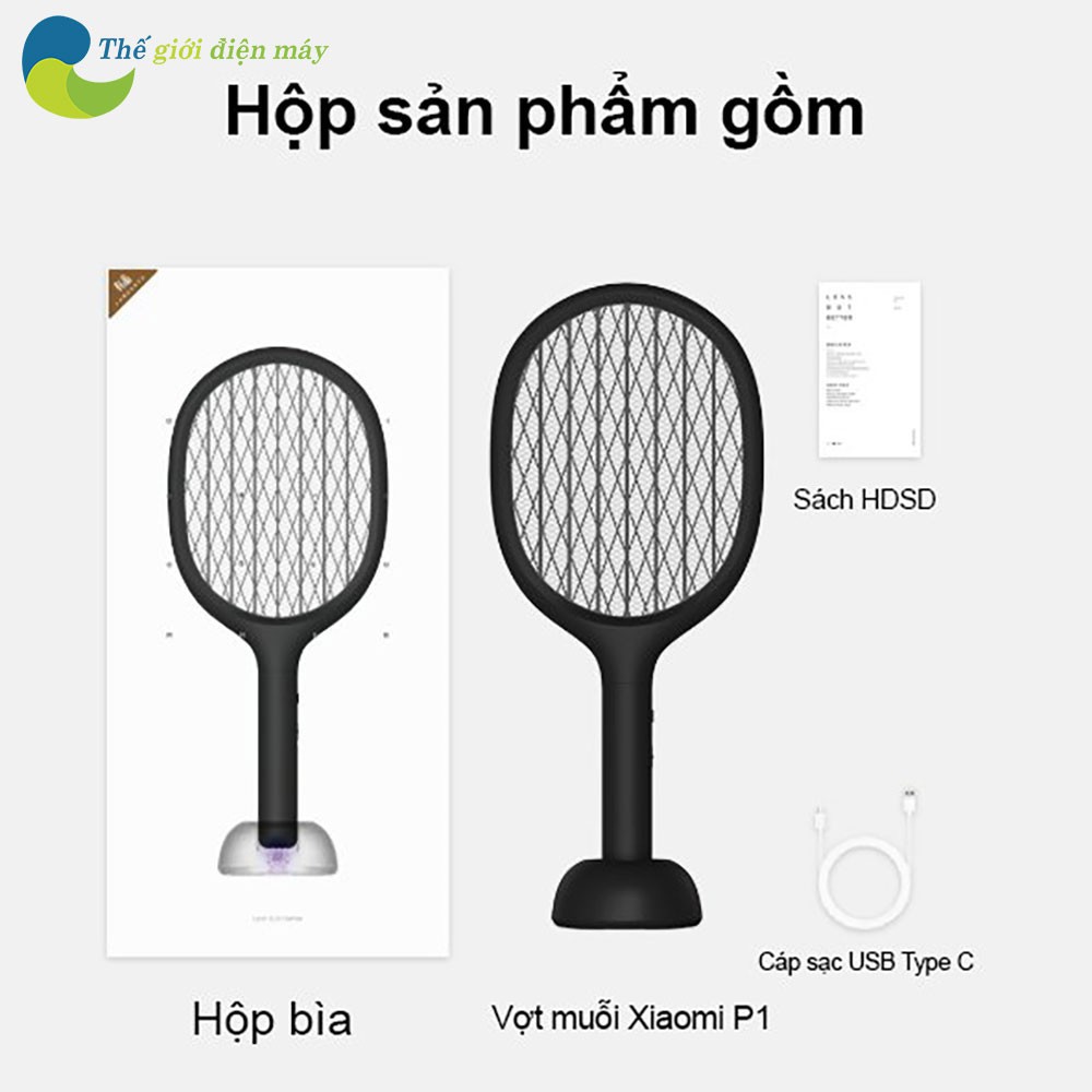 Vợt bắt muỗi Xiaomi Solove P1 - Bảo hành 1 tháng - Shop Thế Giới Điện Máy