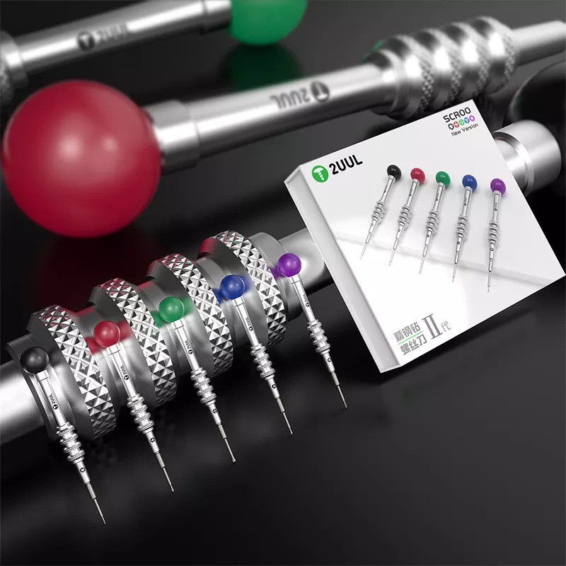 Bộ tô vít 2UUL 5 cây (3,4,5,6 cạnh và 2 tầng) đầu tròn