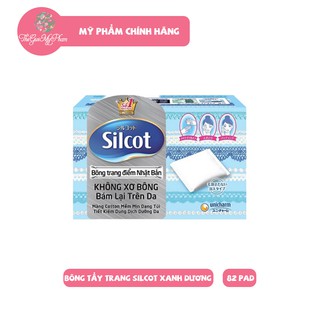 Bông Tẩy Trang Silcot Nhật Bản (Hộp Màu Xanh Dương)